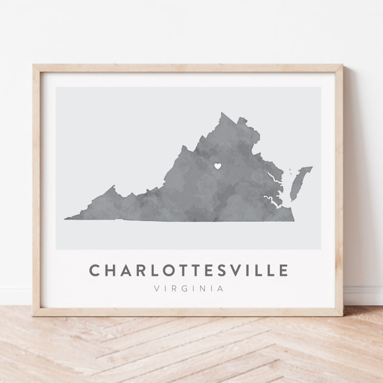 Charlottesville, Virginia Map | Backstory Map Co.