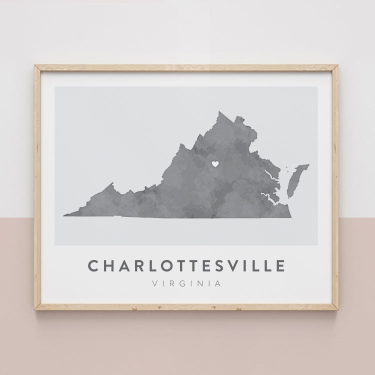 Charlottesville, Virginia Map | Backstory Map Co.