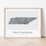 Load image into Gallery viewer, Chattanooga, Tennessee Map | Backstory Map Co.
