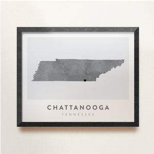 tennessee map poster