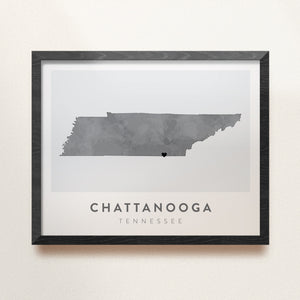 Chattanooga, Tennessee Map | Backstory Map Co.