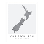 Load image into Gallery viewer, Christchurch, New Zealand Map | Backstory Map Co.
