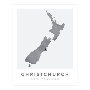 Christchurch, New Zealand Map | Backstory Map Co.