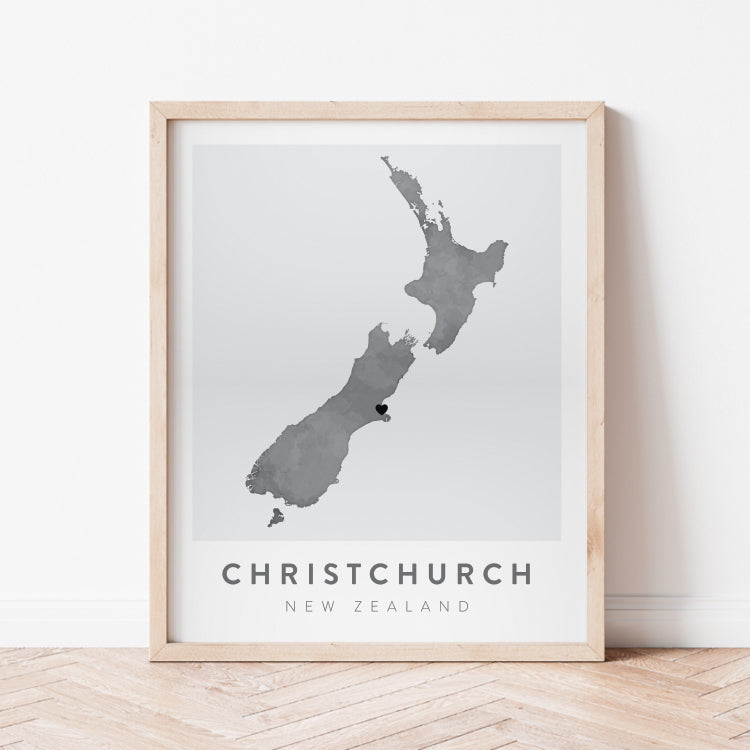 Christchurch, New Zealand Map | Backstory Map Co.