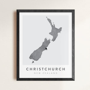 Christchurch, New Zealand Map | Backstory Map Co.