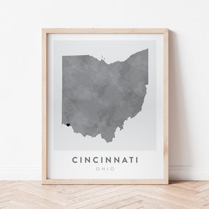 Cincinnati, Ohio Map | Backstory Map Co.
