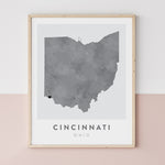 Load image into Gallery viewer, Cincinnati, Ohio Map | Backstory Map Co.
