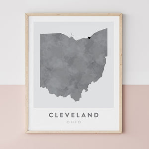 Cleveland, Ohio Map | Backstory Map Co.