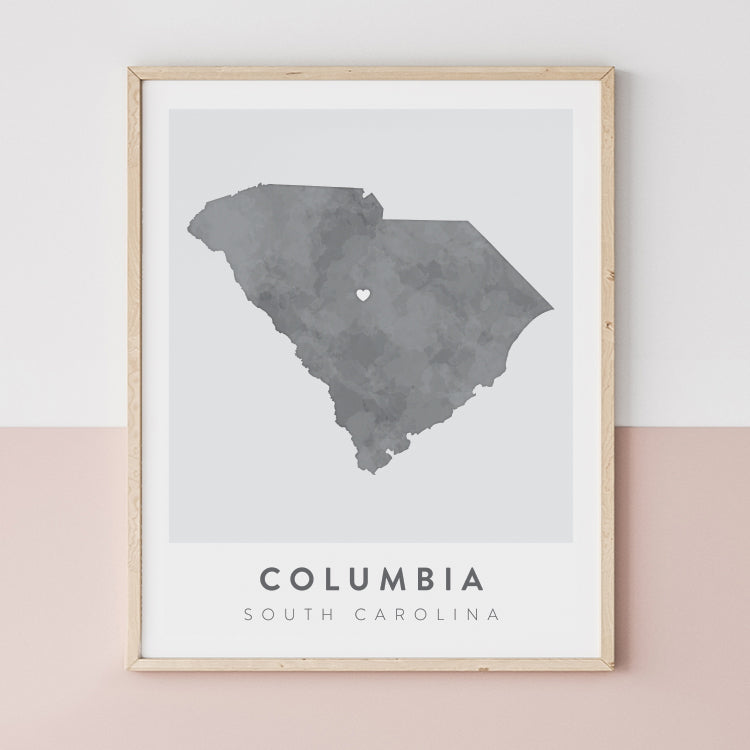 Columbia, South Carolina Map | Backstory Map Co.