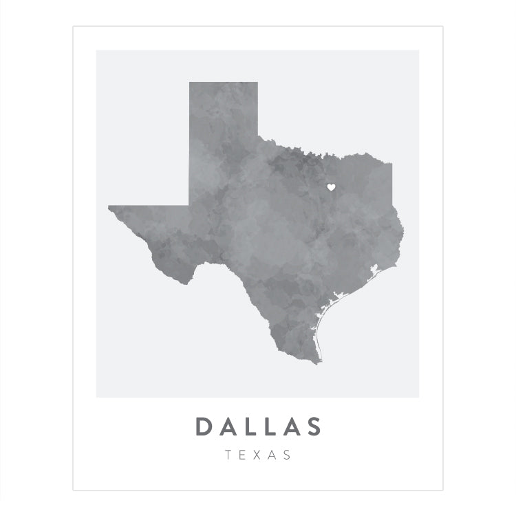 Dallas, Texas Map | Backstory Map Co.