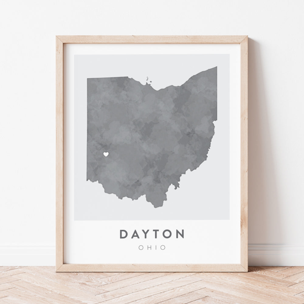 dayton ohio map