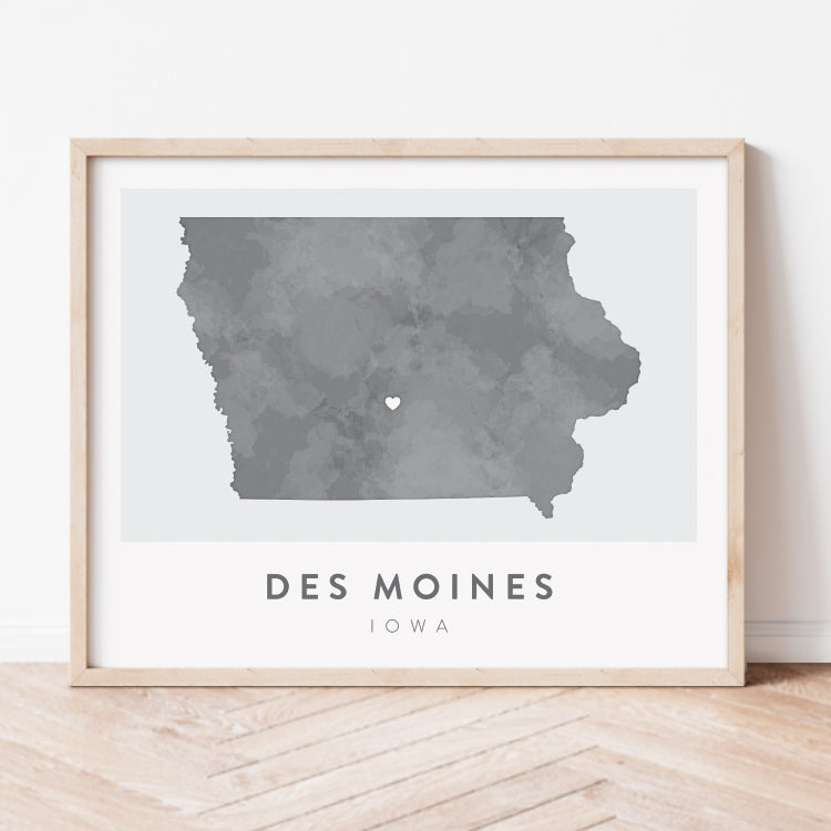 Des Moines, Iowa Map | Backstory Map Co.