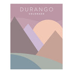 Load image into Gallery viewer, Durango Colorado Minimalist Poster | Backstory Map Co.
