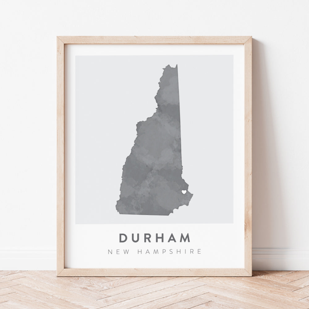 durham new hampshire map poster