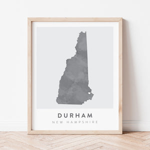 durham new hampshire map poster