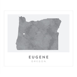 Eugene, Oregon Map | Backstory Map Co.