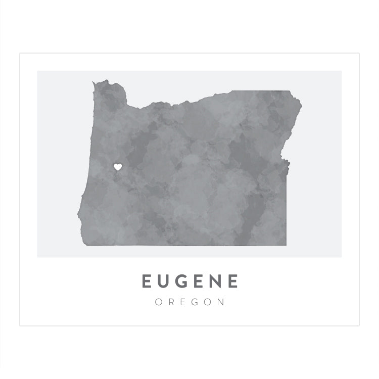 Eugene, Oregon Map | Backstory Map Co.