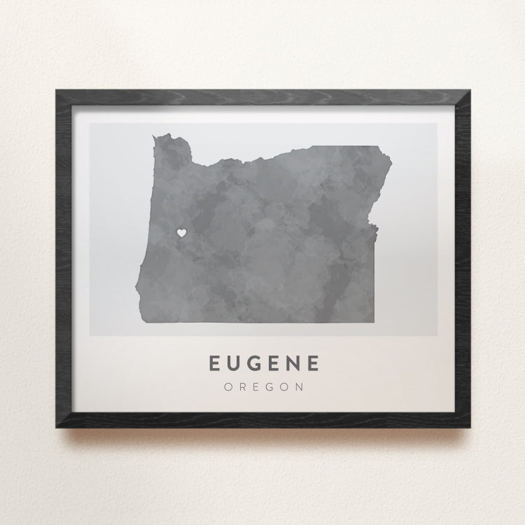Eugene, Oregon Map | Backstory Map Co.