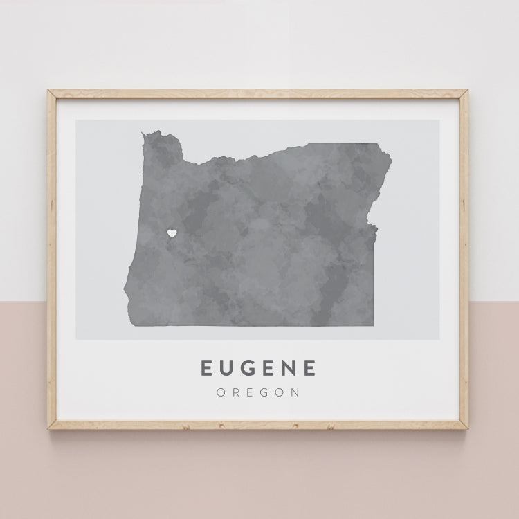 Eugene, Oregon Map | Backstory Map Co.