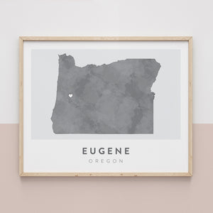 Eugene, Oregon Map | Backstory Map Co.