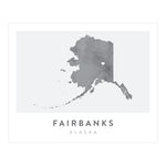 Load image into Gallery viewer, Fairbanks, Alaska Map | Backstory Map Co.
