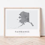 Load image into Gallery viewer, Fairbanks, Alaska Map | Backstory Map Co.

