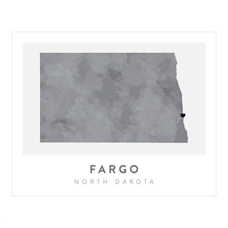 Fargo, North Dakota Map | Backstory Map Co.