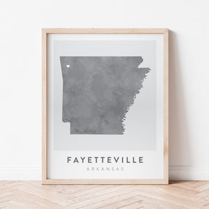 Fayetteville, Arkansas Map | Backstory Map Co.