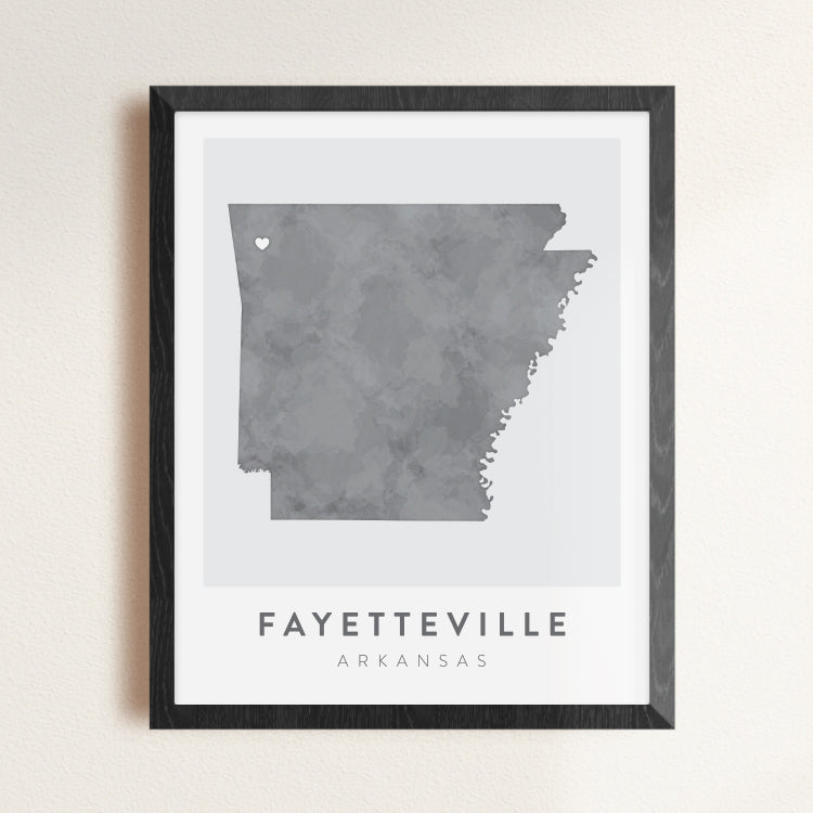 Fayetteville, Arkansas Map | Backstory Map Co.