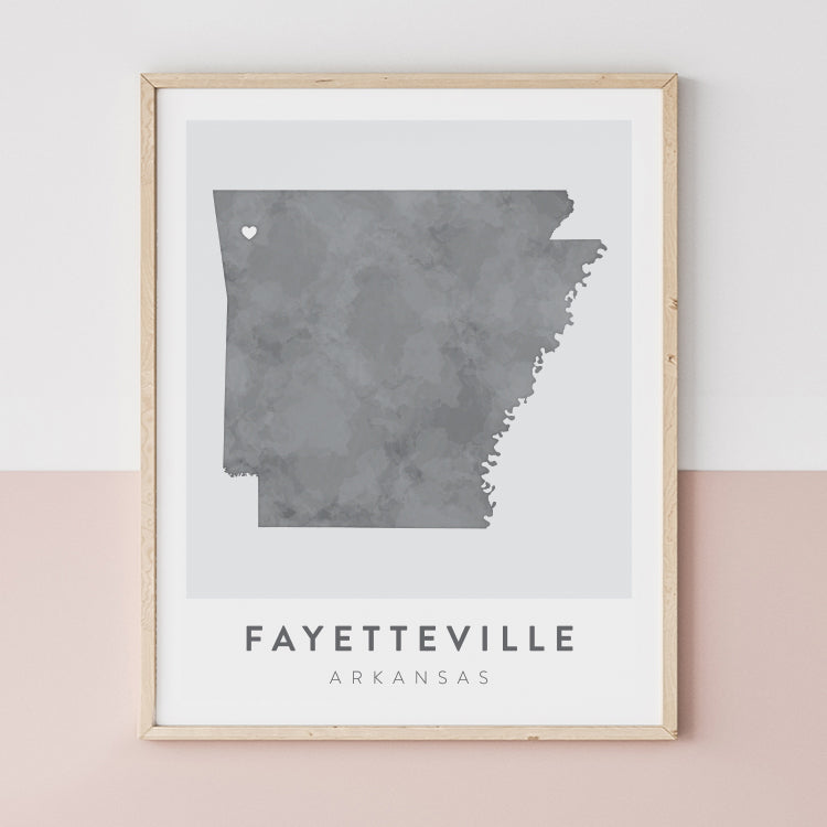 Fayetteville, Arkansas Map | Backstory Map Co.