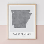 Load image into Gallery viewer, Fayetteville, Arkansas Map | Backstory Map Co.
