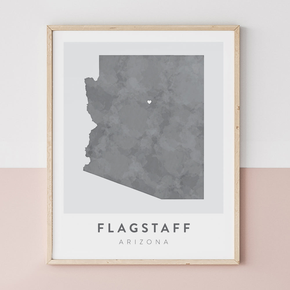 arizona map poster