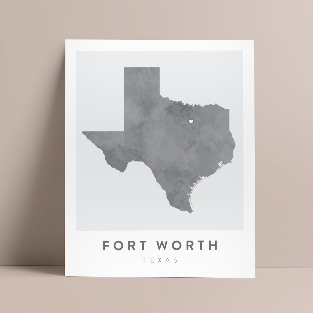Fort Worth, Texas Map | Backstory Map Co.