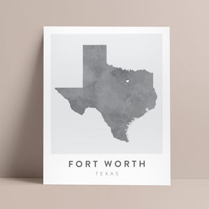Fort Worth, Texas Map | Backstory Map Co.