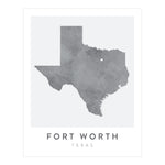 Load image into Gallery viewer, Fort Worth, Texas Map | Backstory Map Co.

