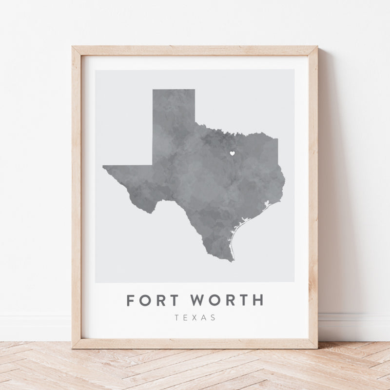 Fort Worth, Texas Map | Backstory Map Co.