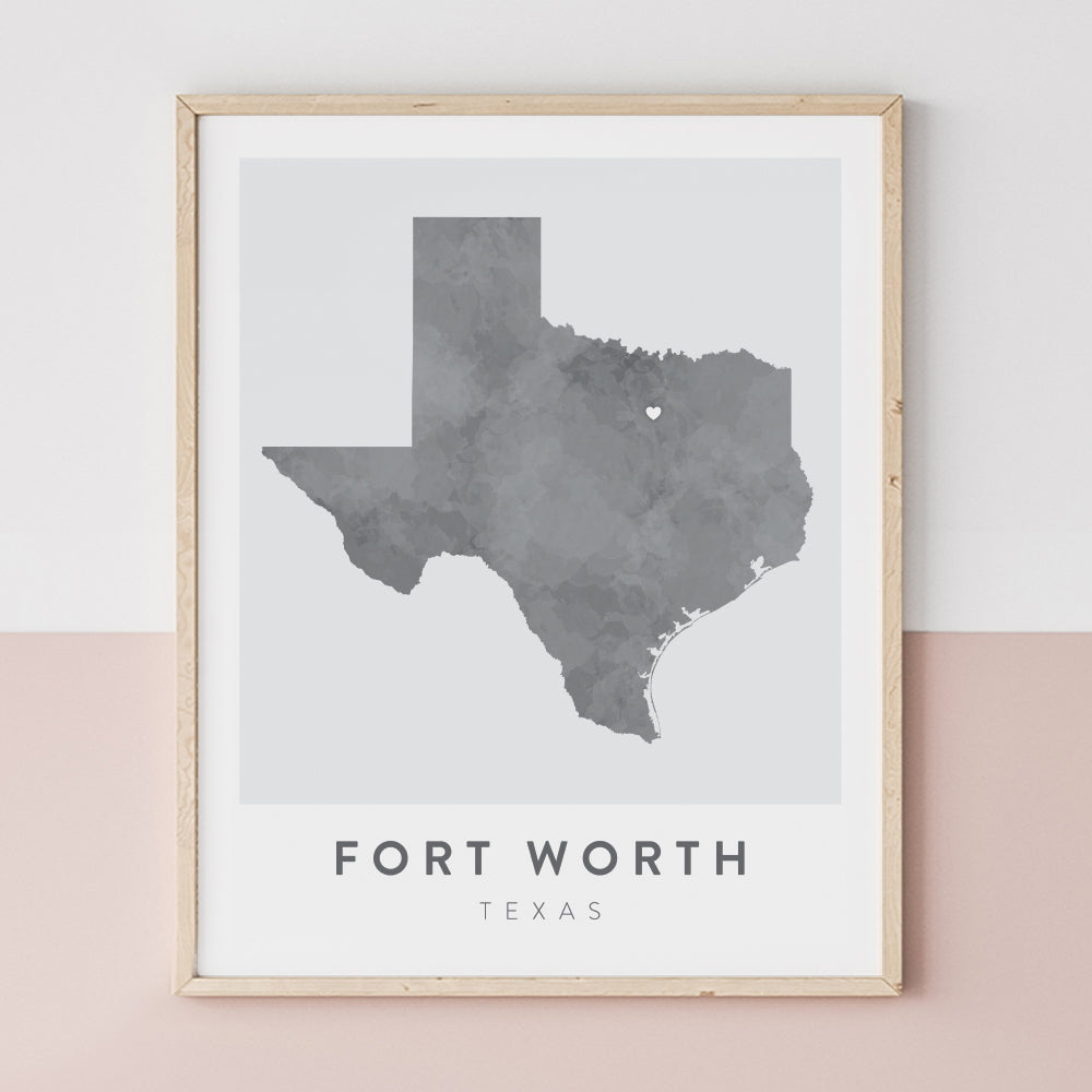 Fort Worth, Texas Map | Backstory Map Co.