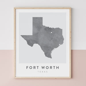 Fort Worth, Texas Map | Backstory Map Co.