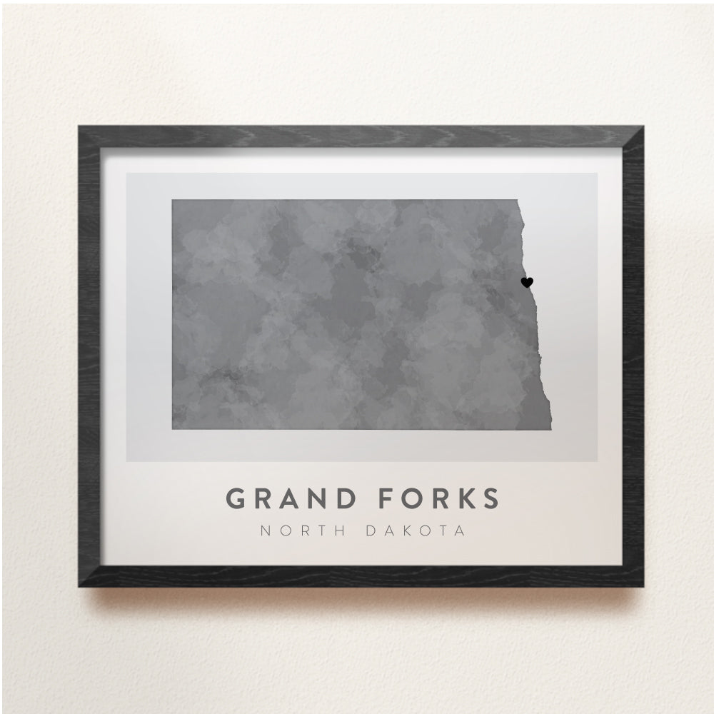grand forks north dakota map
