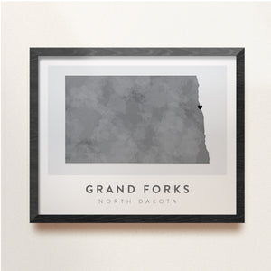 grand forks north dakota map