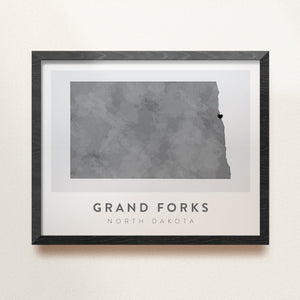 Grand Forks, North Dakota Map | Backstory Map Co.