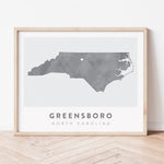 Load image into Gallery viewer, Greensboro, North Carolina Map | Backstory Map Co.

