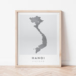 Load image into Gallery viewer, Hanoi, Vietnam Map | Backstory Map Co.
