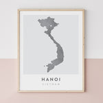 Load image into Gallery viewer, Hanoi, Vietnam Map | Backstory Map Co.
