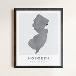 Load image into Gallery viewer, Hoboken, New Jersey Map | Backstory Map Co.
