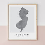 Load image into Gallery viewer, Hoboken, New Jersey Map | Backstory Map Co.
