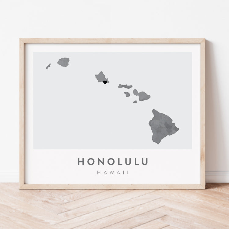 Honolulu, Hawaii Map | Backstory Map Co.