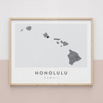 Load image into Gallery viewer, Honolulu, Hawaii Map | Backstory Map Co.
