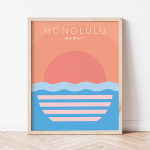 honolulu hawaii poster