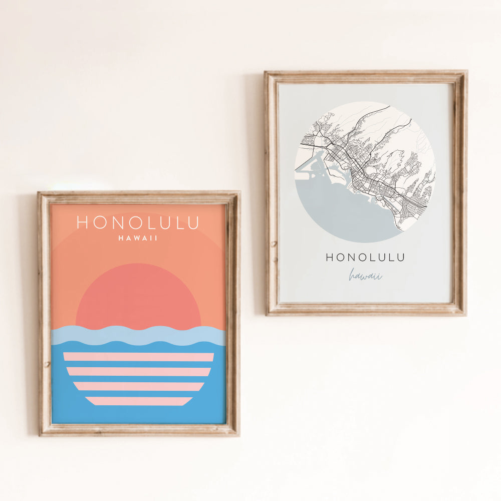 honolulu hawaii poster